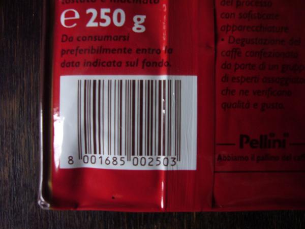 Čarkový kód Pellini - Classico macinato 250g